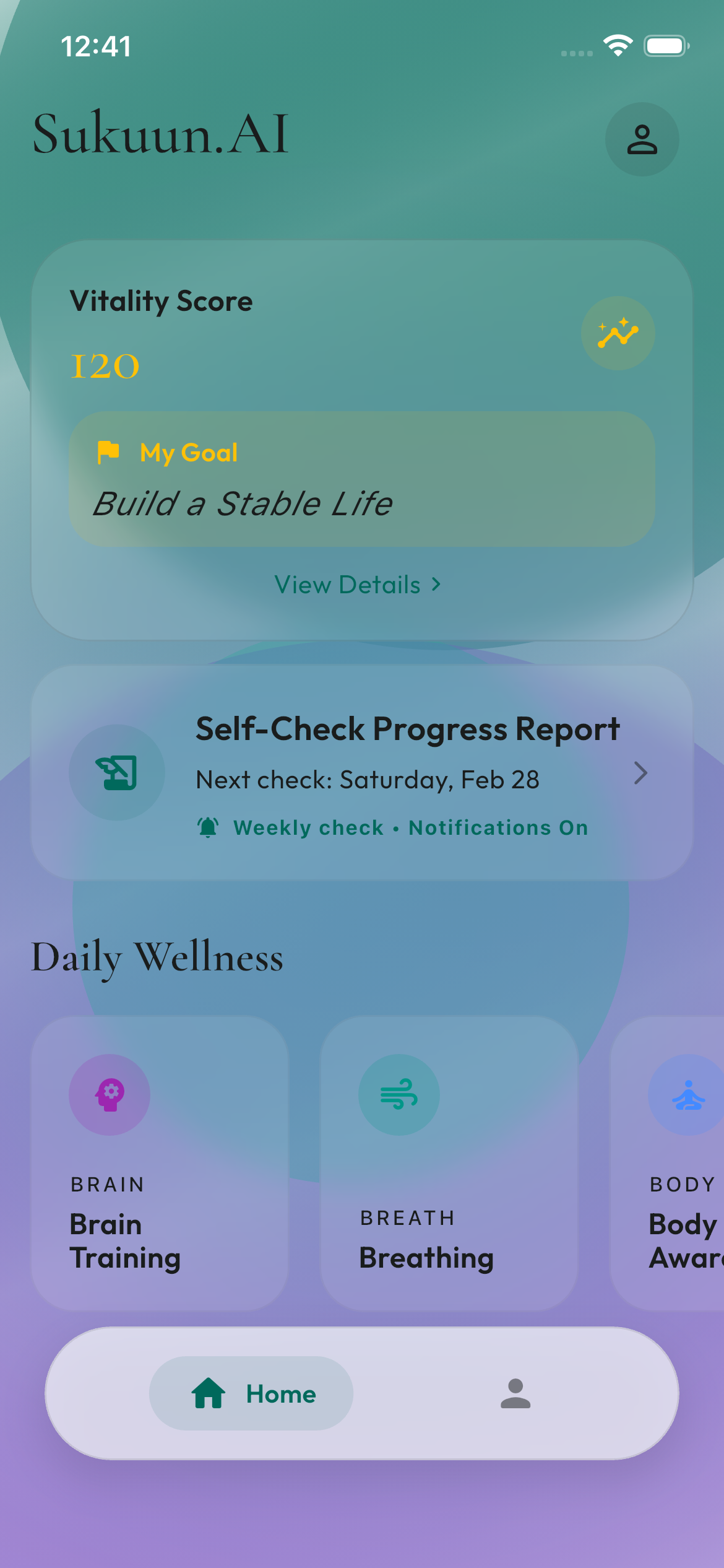 Sukuun.AI App Interface